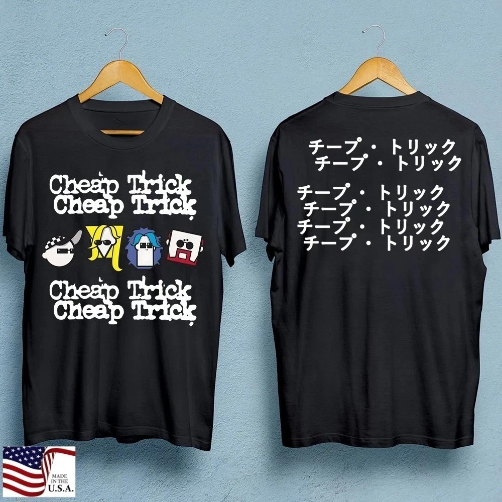 Cheap Trick 2 Sided Black T-shirt Unisex